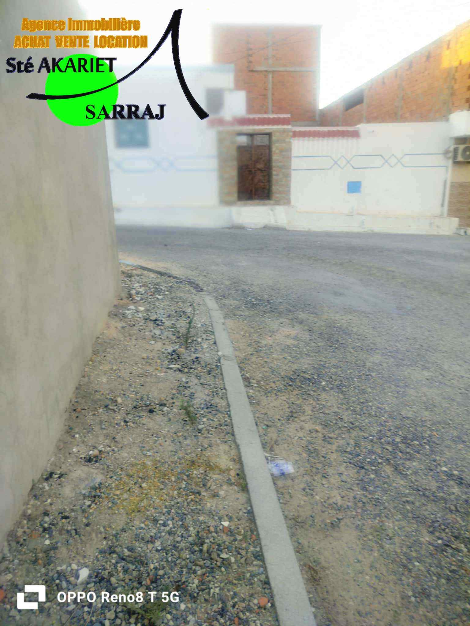Sidi Bou Ali El Araydhia Terrain Terrain nu Lot amnag cltur 514m  sidi bouali el araydhia