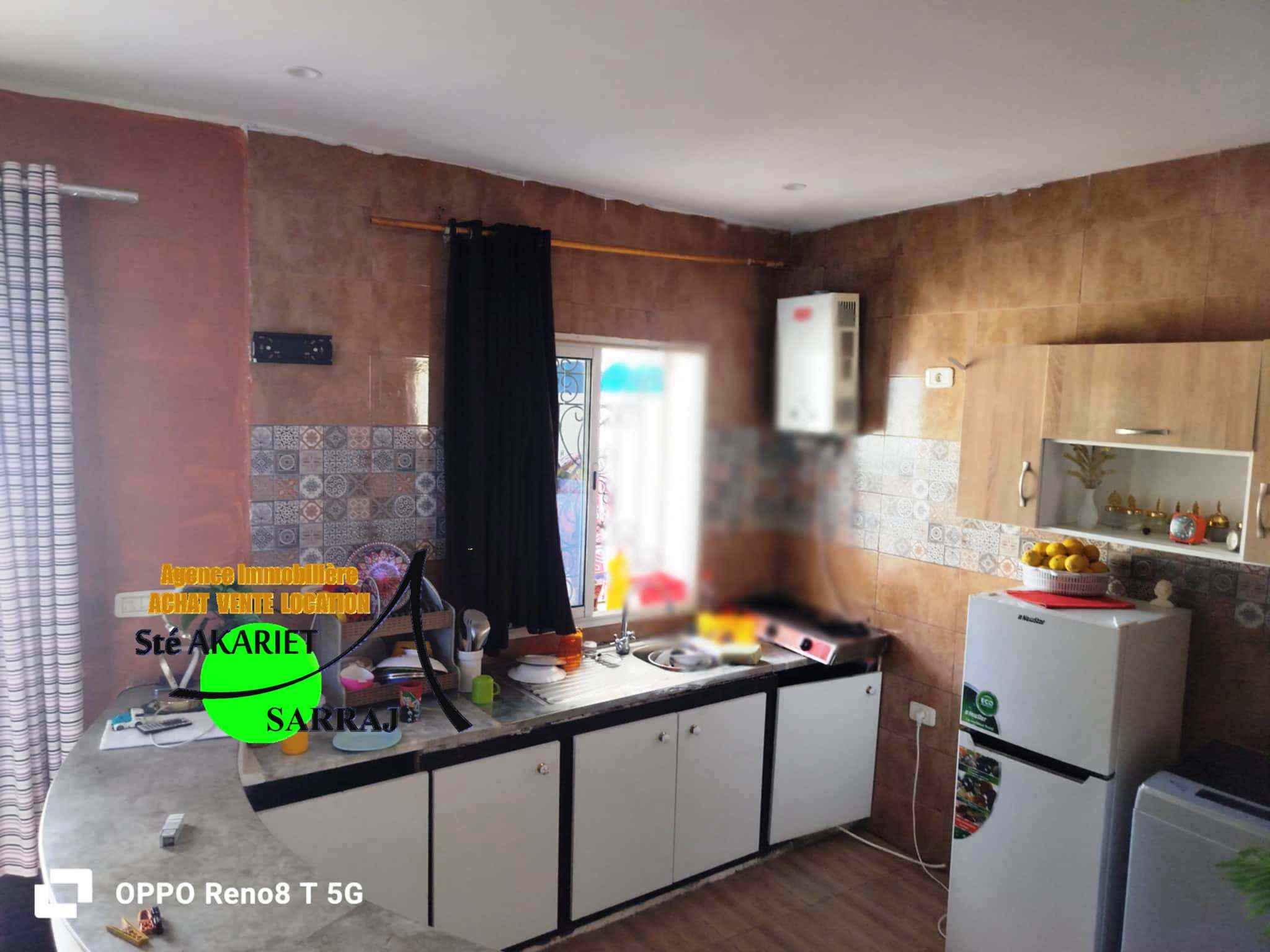 Sousse Jaouhara Sousse Khezama Vente Appart. 2 pices Studio s1  80m de la route touristique  khzema
