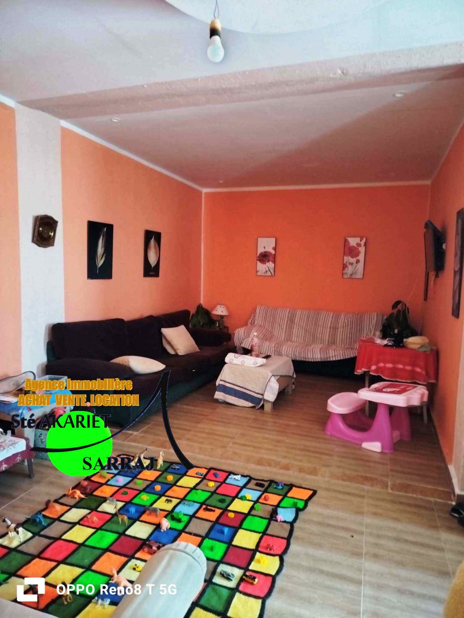 Sousse Jaouhara Sousse Khezama Vente Appart. 2 pices Studio s1  80m de la route touristique  khzema