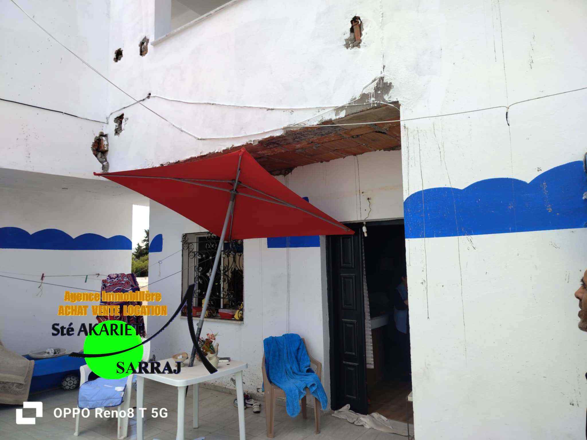 Sousse Jaouhara Sousse Khezama Vente Appart. 2 pices Studio s1  80m de la route touristique  khzema
