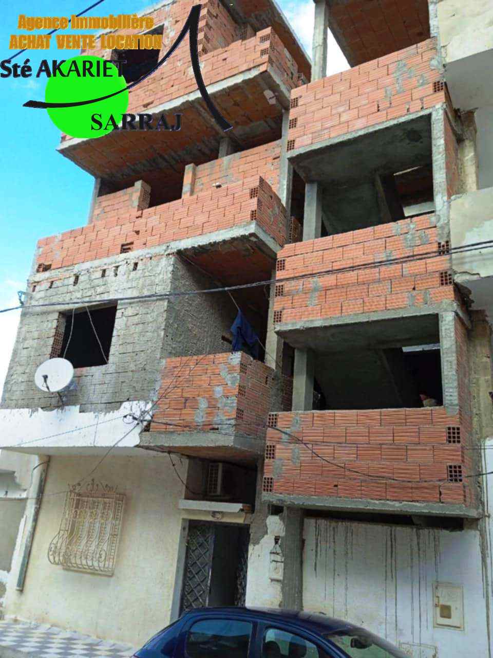 Kalaa Essghira Cite El Manezeh Vente Maisons Rdc et 3 tages inachev  cit el manazeh