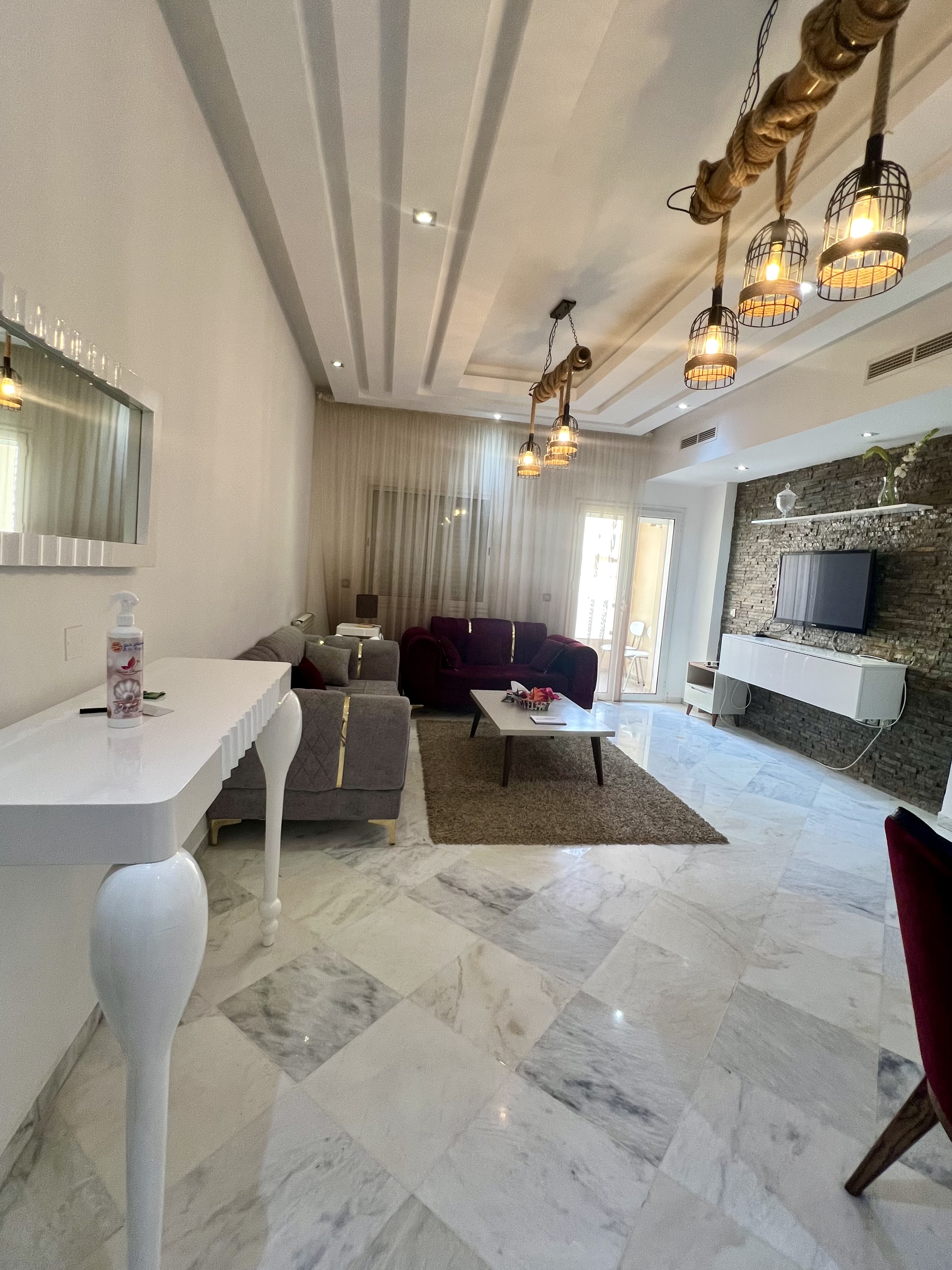 La Marsa Berge Du Lac Location Appart. 3 pices Appart meubl salon et 2 chambres au lac 2