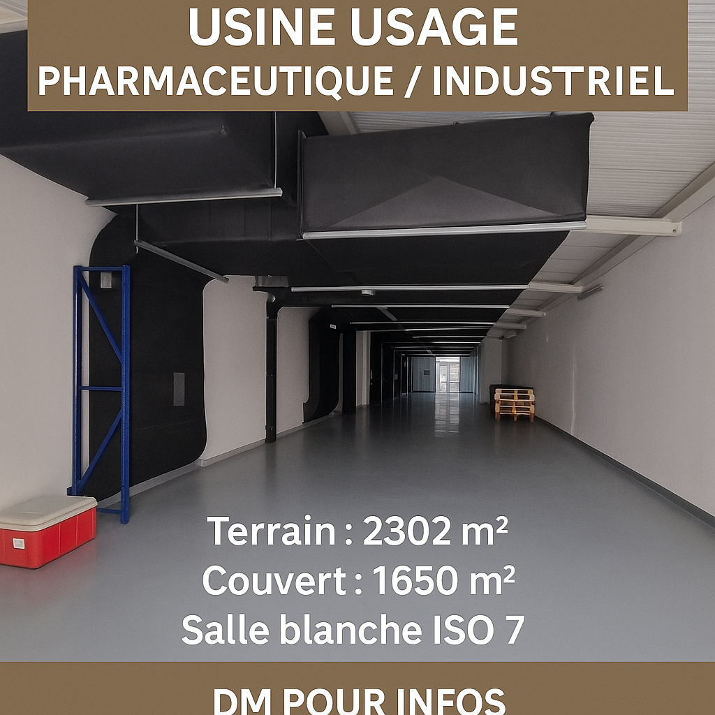 Fouchana Zone Industrielle El Meghira Vente Autre Usine  mghira usage pharmaceutique ou industriel