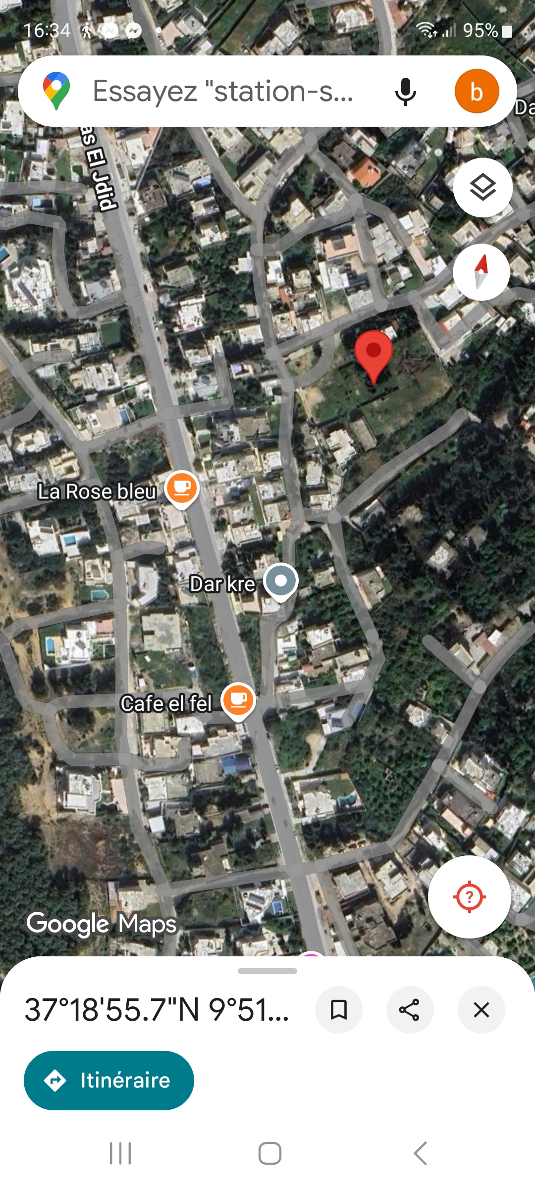Bizerte Nord Cite El Korniche 1 Terrain Terrain nu Corniche terrain titre  individuel