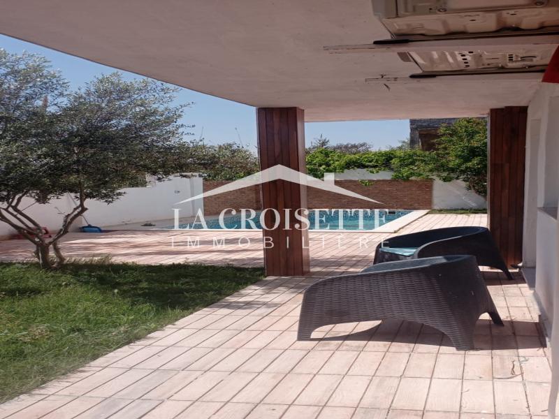 La Marsa Gammart Location Appart. 3 pices Rez de chausse s2 a gammarth zrcl0317