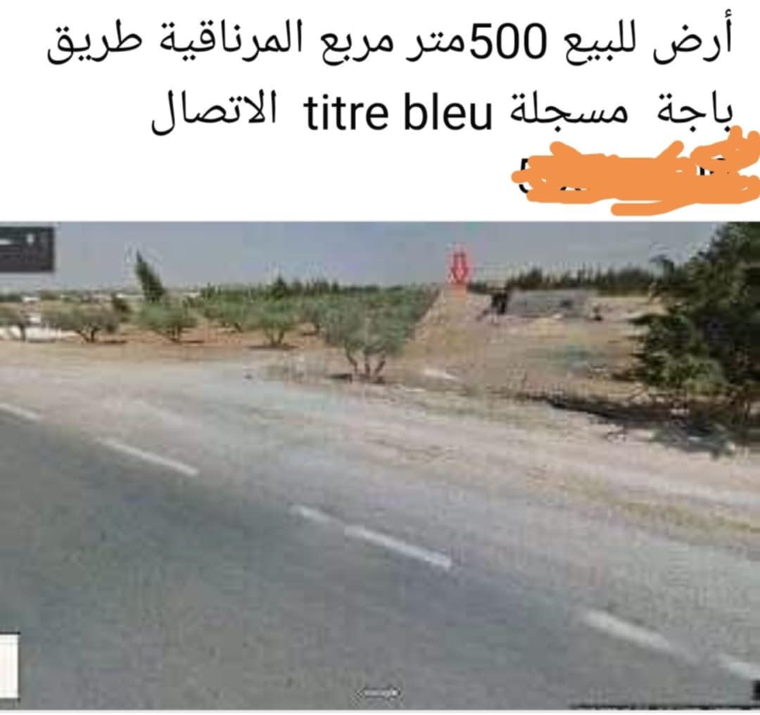 Mornaguia Mornaguia Vente Surfaces Terrain 500m2 titre bleu a mornaguia