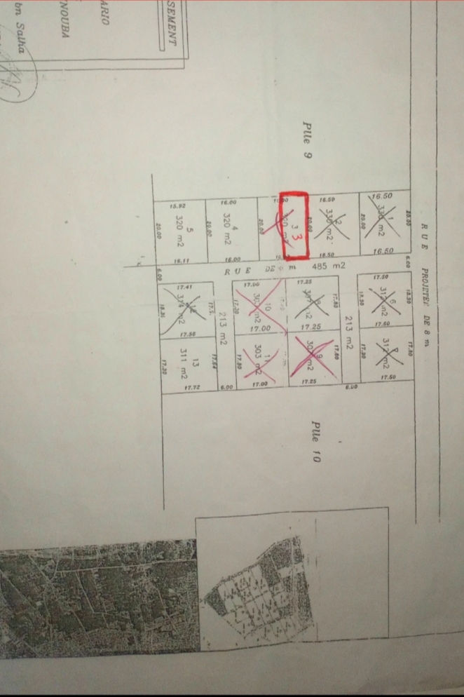 Oued Ellil Oued Ellil Vente Surfaces Terrain 160 mtre