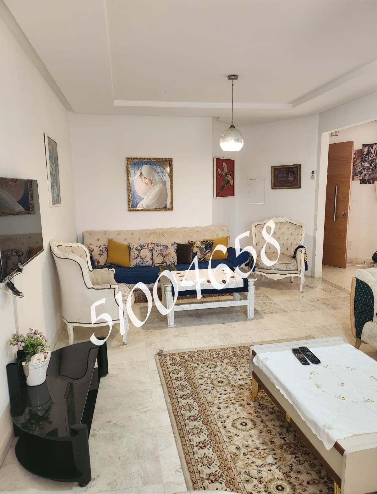 La Marsa El Aouina Location Appart. 2 pices S plus 2 meuble cite wahat aouina