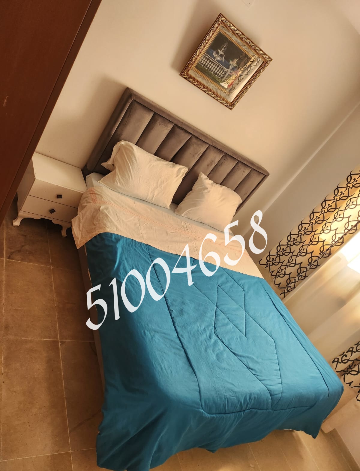 La Marsa El Aouina Location Appart. 2 pices S plus 2 meuble cite wahat aouina
