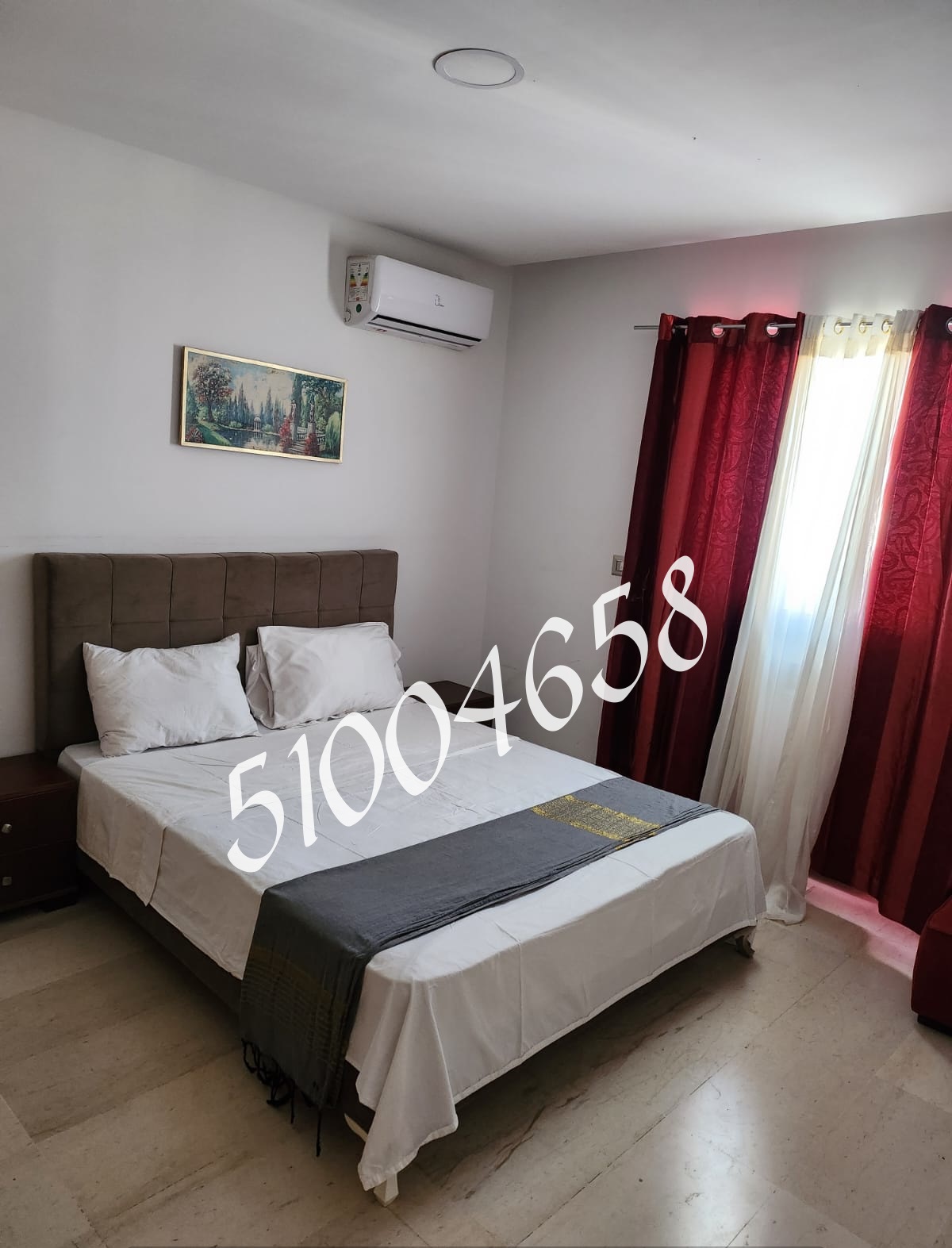La Marsa El Aouina Location Appart. 2 pices S plus 2 meuble cite wahat aouina