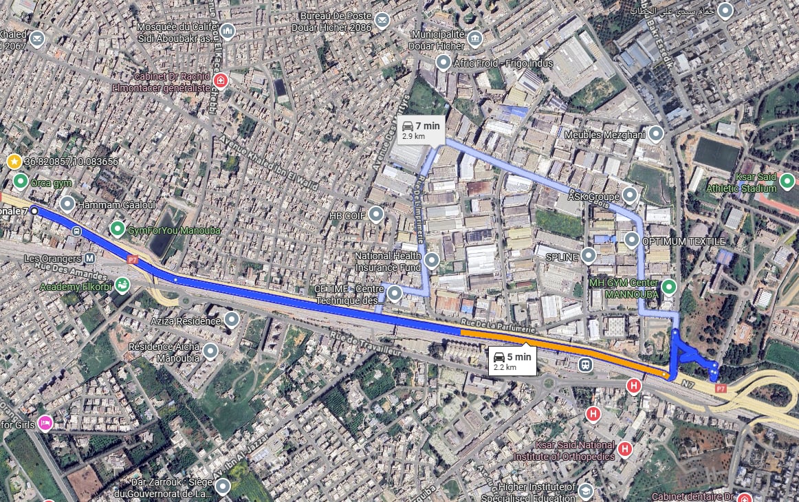 Mannouba La Mannouba Location Appart. 2 pices Studio meubl  2p et hall