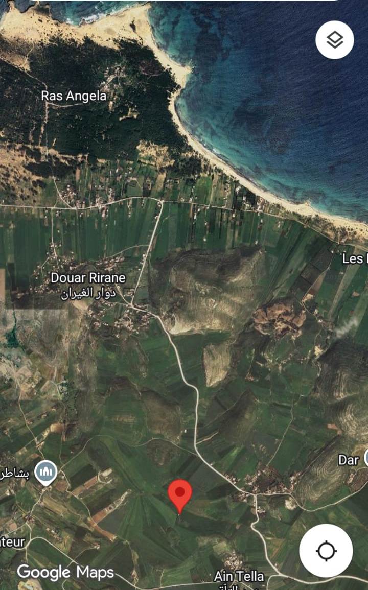Bizerte Nord Bizerte Vente Surfaces Route ras angela  2 minutes de la plage