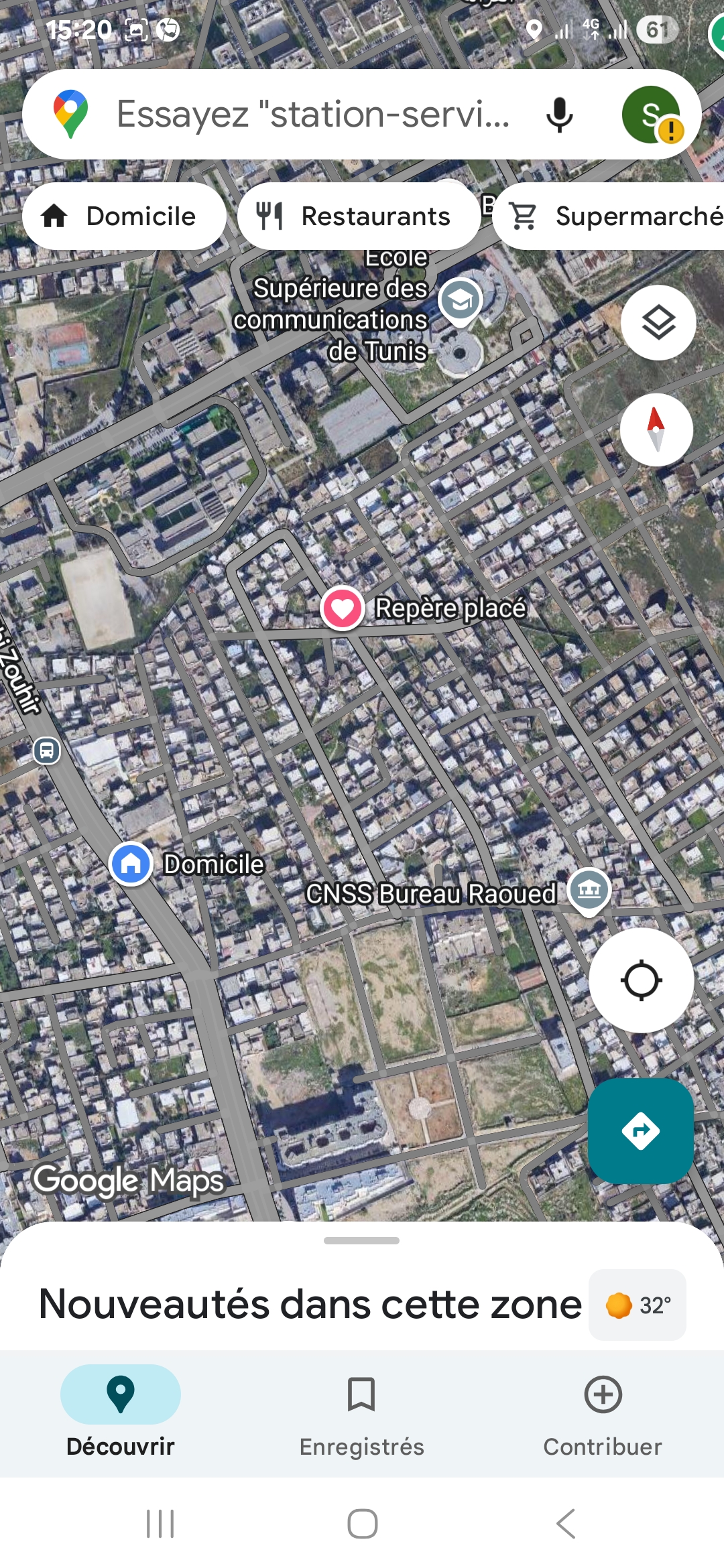 Raoued Cite Ennkhilet Location Maisons Rdc  de villa