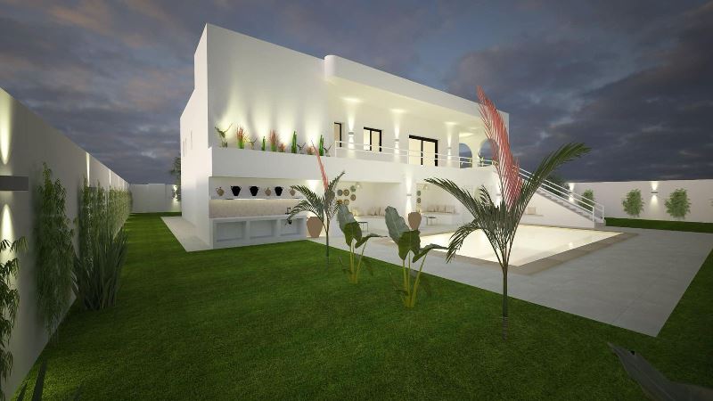 Hammamet&nbsp;Hammamet&nbsp;Vente&nbsp;Maisons&nbsp;V545 villa paradise hammamet sud c