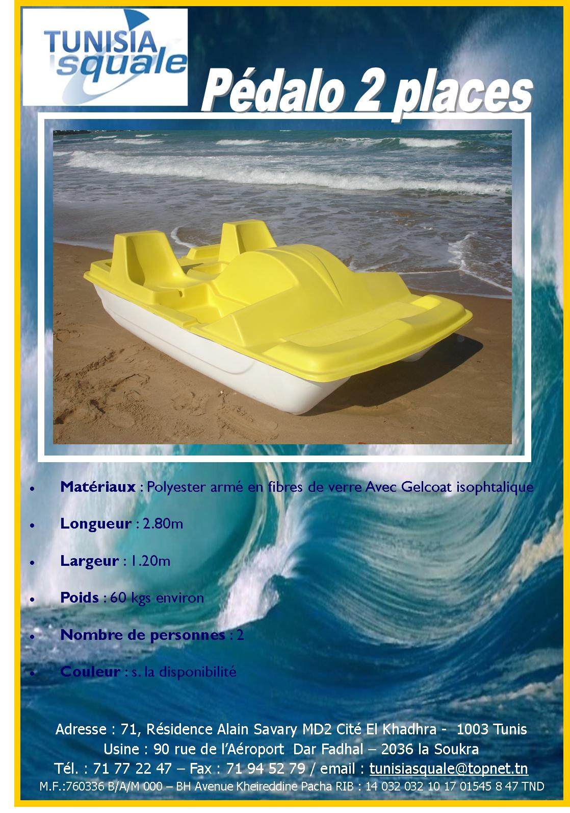 La Soukra Dar Fadhal Petites embarcations Pedalo Pedalo neuf 3 places