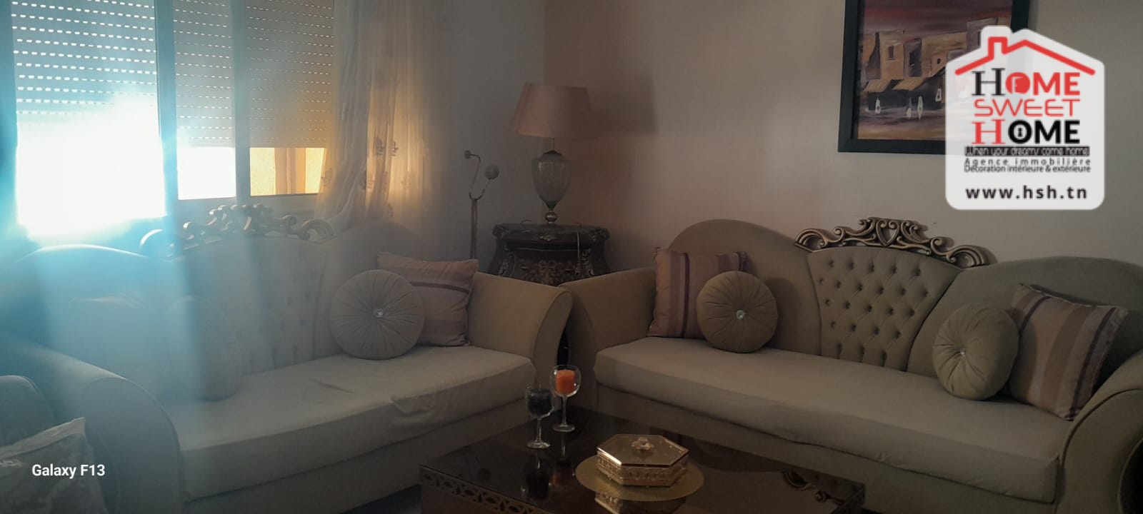 Carthage El Yasmina Vente Appart. 3 pices Etage de villa anas  carthage el yasmina