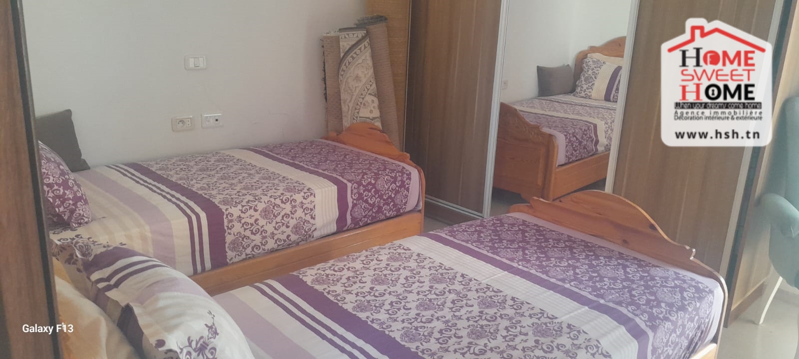 Carthage El Yasmina Vente Appart. 3 pices Etage de villa anas  carthage el yasmina