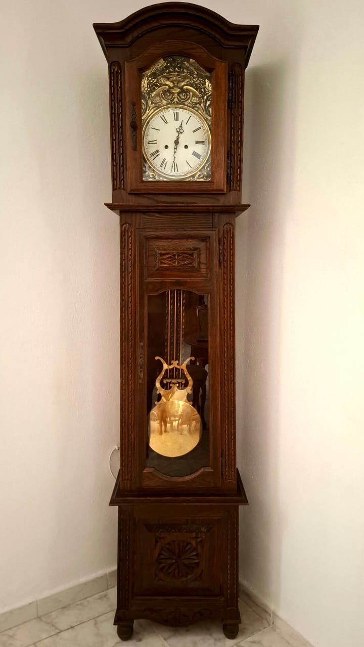 Ezzouhour (Tunis) Cite Ezzouhour Objets de dcoration Horloges Horloge parquet bois sculpt pendule sonnerie