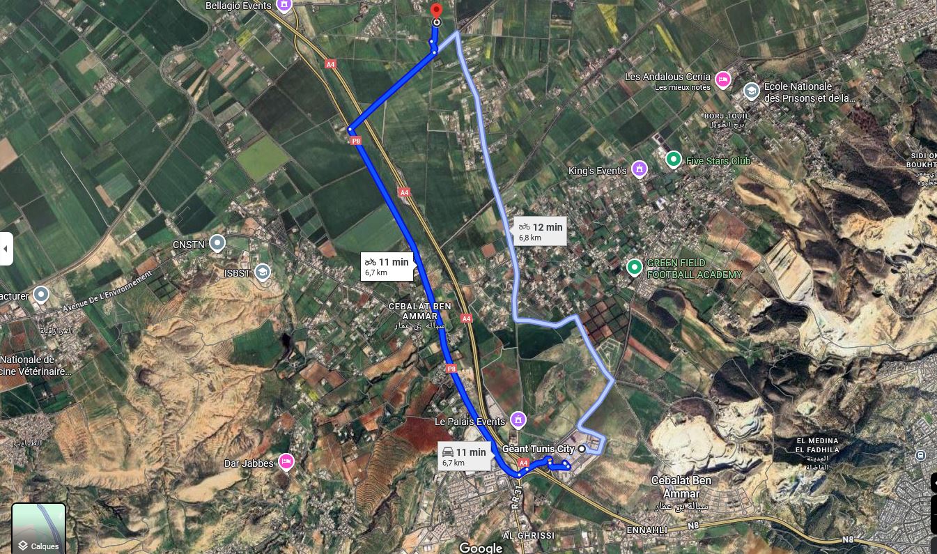 Sidi Thabet Borj Youssef Terrain Terrain nu Excellent terrain de 712 m2  92000dt