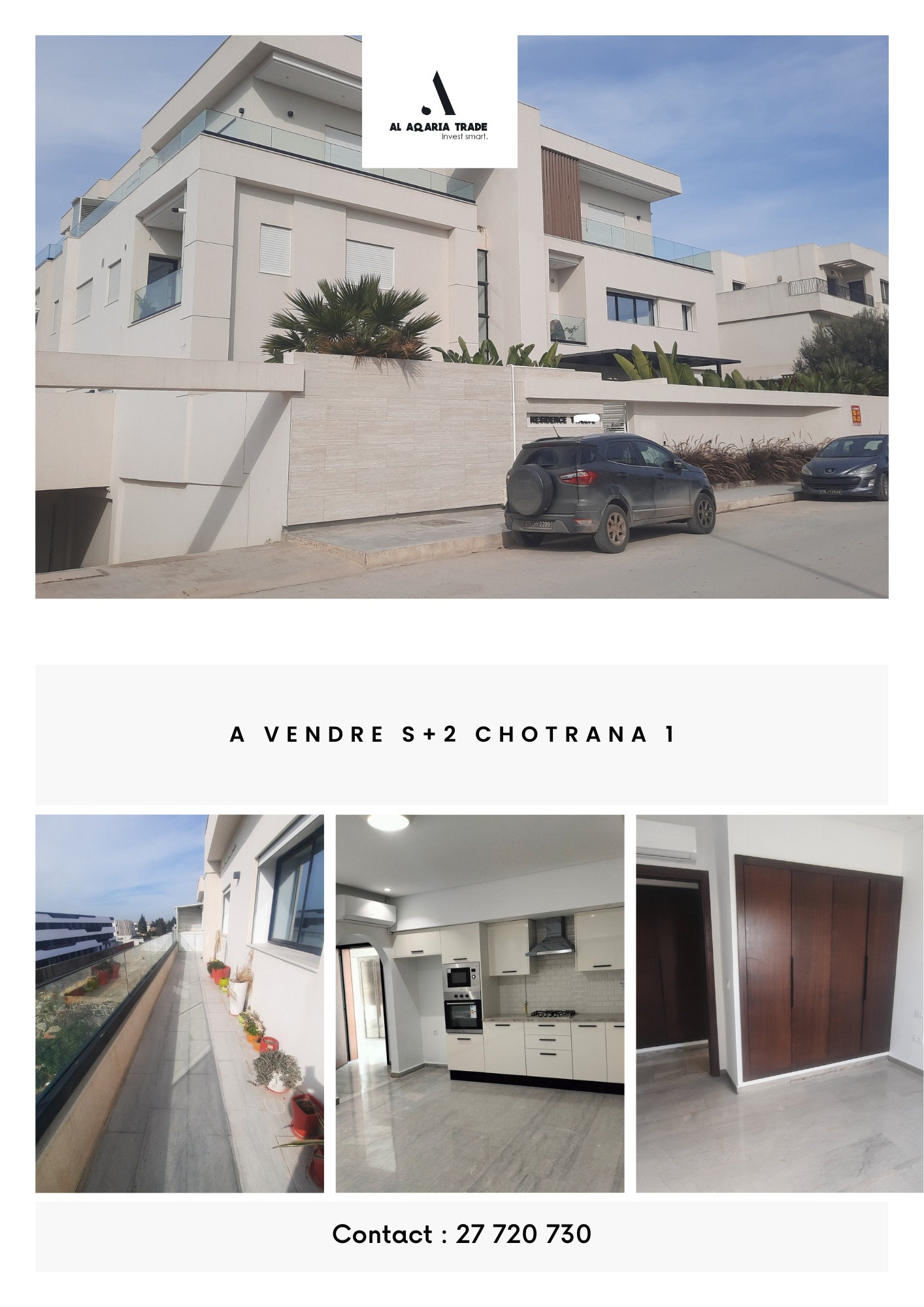 La Soukra Chotrana 1 Vente Appart. 2 pices S2 chotrana