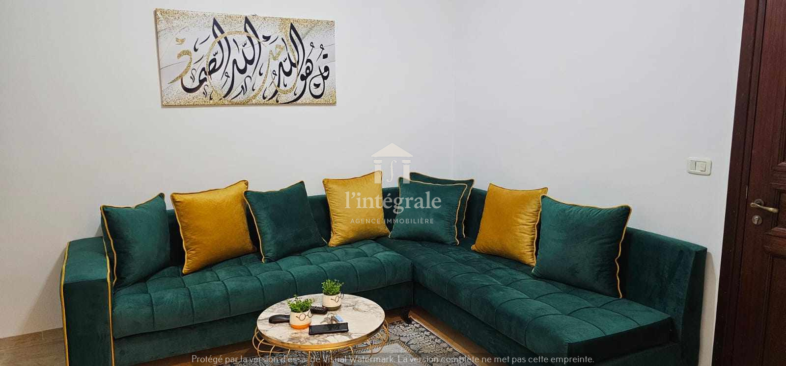 Ariana Ville Riadh Landlous Location Appart. 2 pices S1 bien meubl