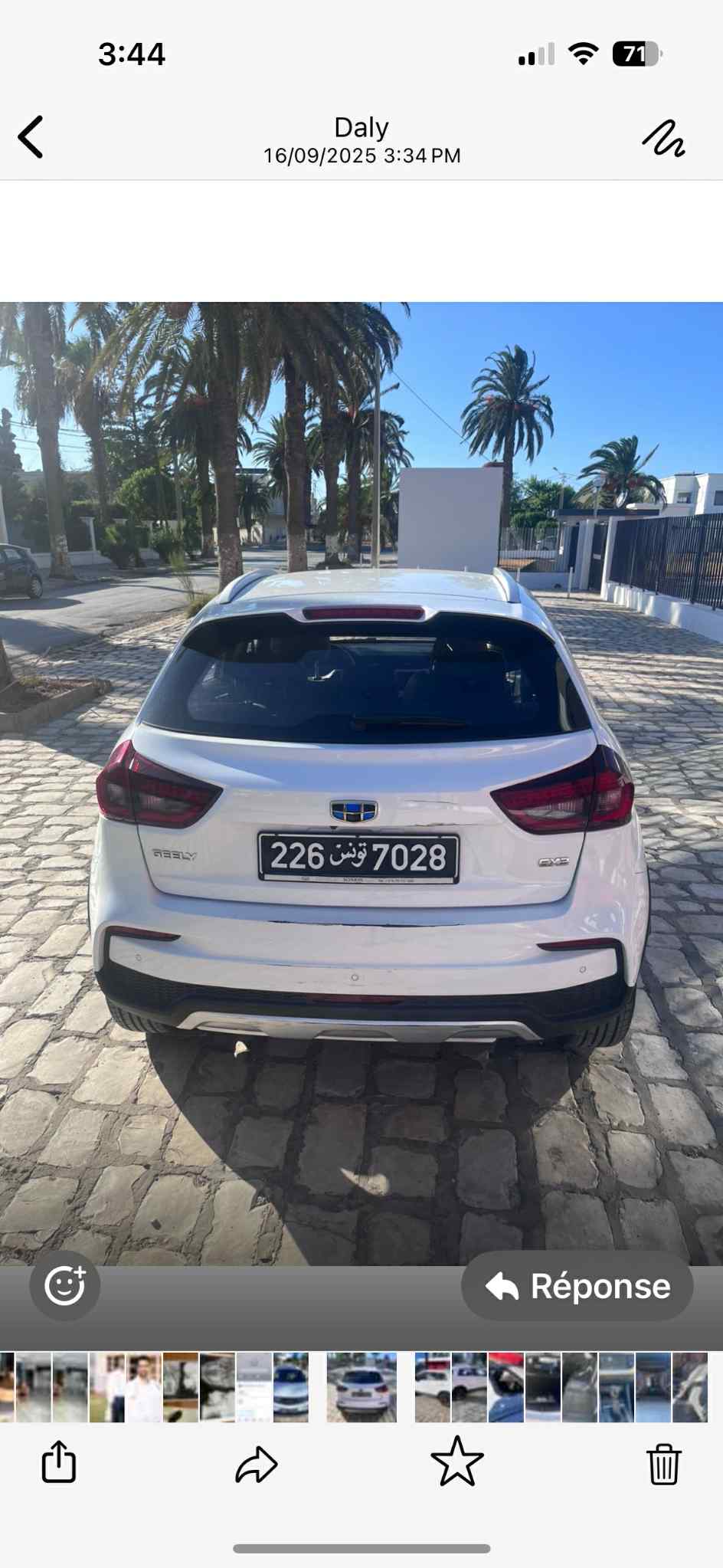 Ezzahra Cite Erriadh Geely Geely Geely gx3 excellent tat premire main