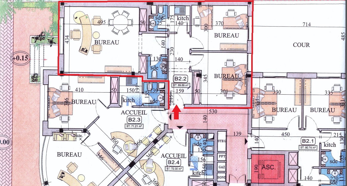 Cite El Khadra Cite Jardins Location Appart. 3 pices Cit jardin loc bureau h3