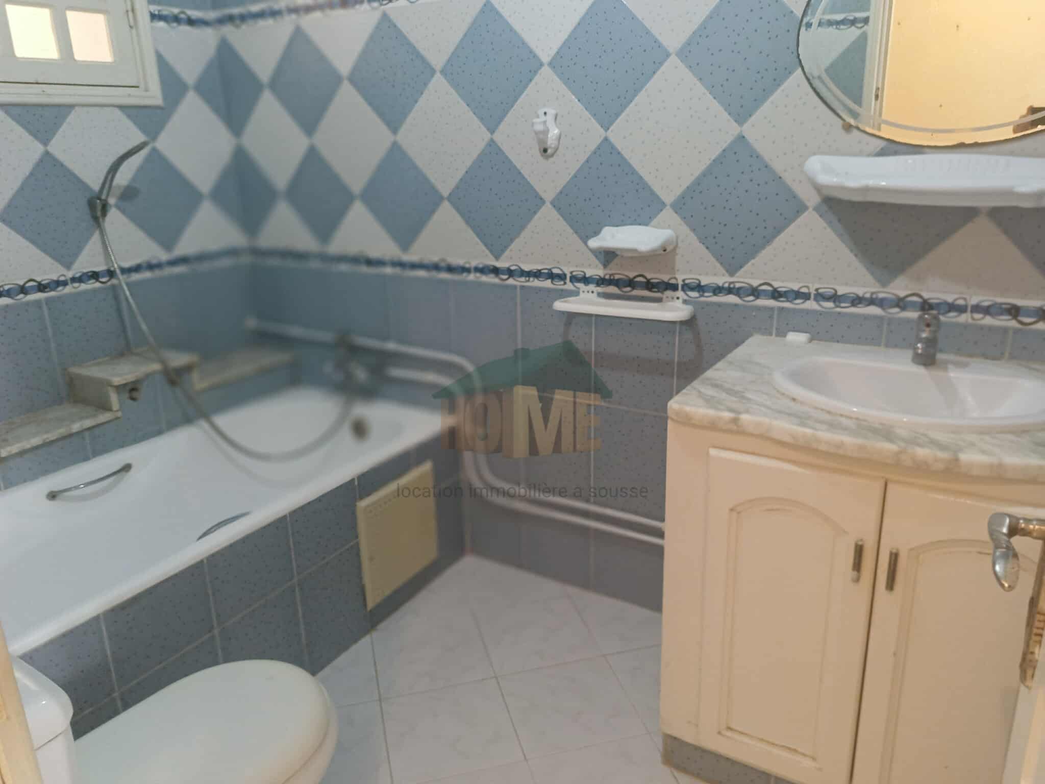 Sousse Jaouhara Sahloul Location Appart. 2 pices S2 sans meuble a sahloul service des mines