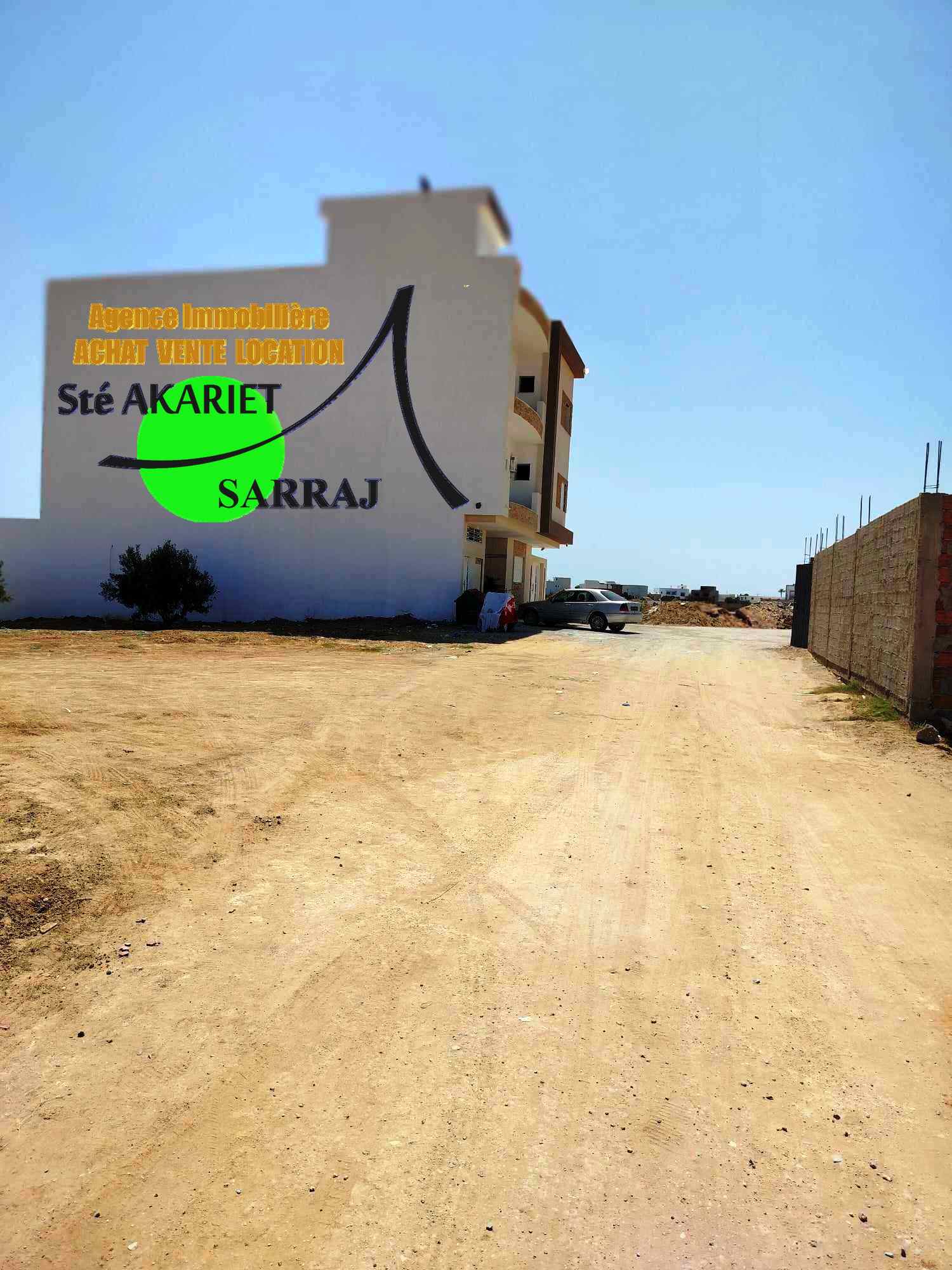 Akouda Chatt Meriem Terrain Terrain nu Terrain 409m vue de mer  koussour gharnata