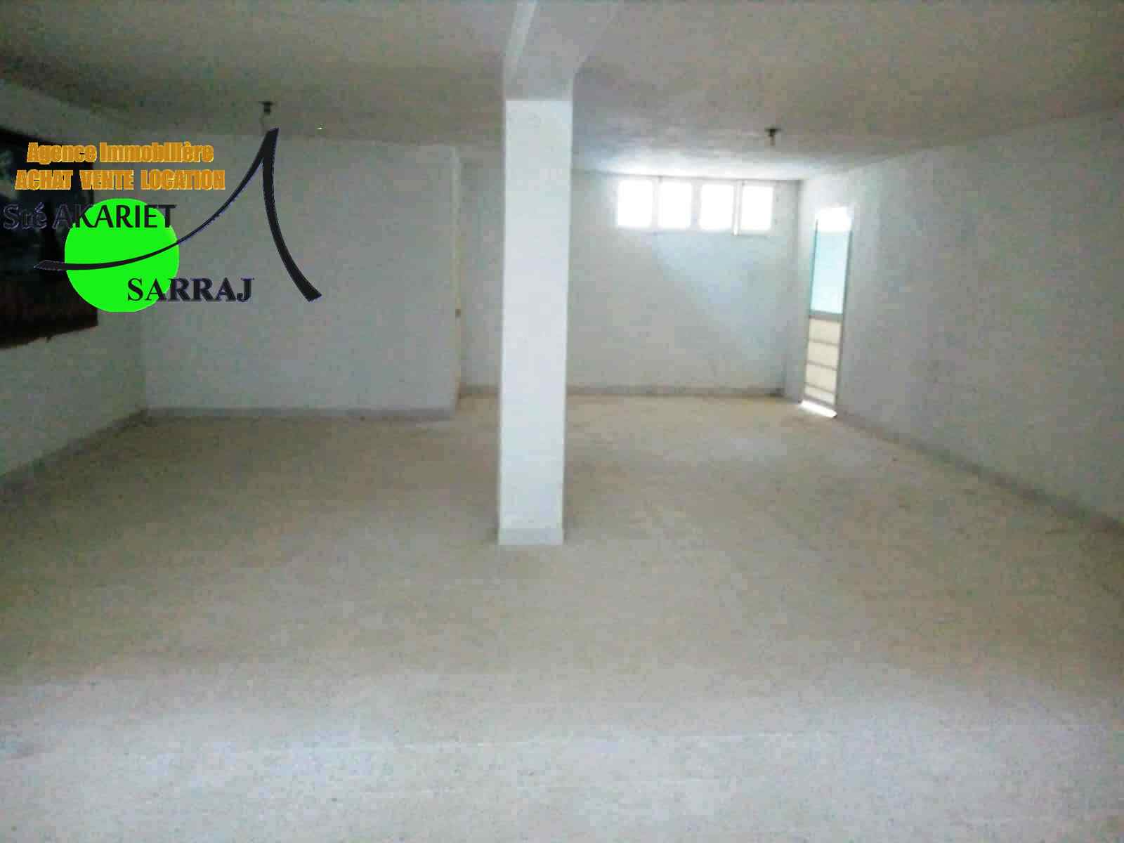 Sousse Jaouhara Sahloul Bureaux & Commerces Atelier,Garage Local au sous sol de superficie 100m  sahloul 4
