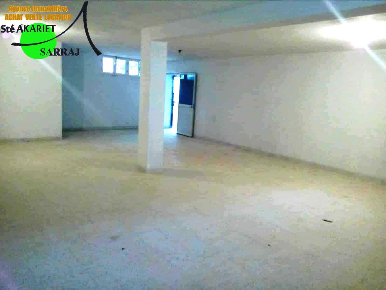 Sousse Jaouhara Sahloul Bureaux & Commerces Atelier,Garage Local au sous sol de superficie 100m  sahloul 4