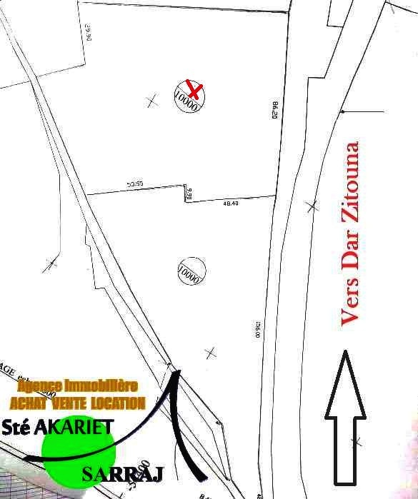 Kalaa El Kebira Kalaa El Kebira Terrain Terrain agricole Terrain 10000m  kalaa kebira vers dar zitouna