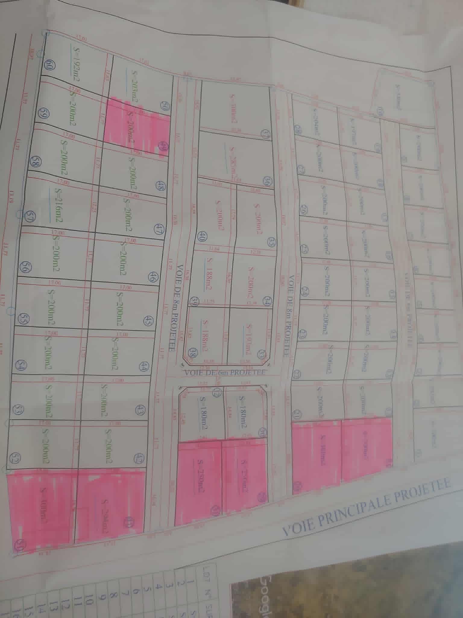 Kelibia&nbsp;Kelibia&nbsp;Terrain&nbsp;Terrain nu&nbsp;Lotissment avec un plan d'amenagement