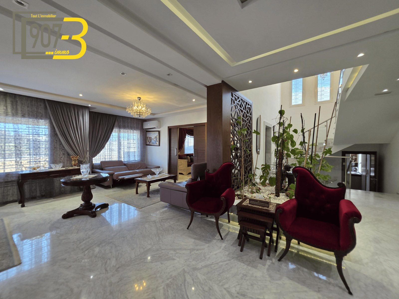 El Menzah El Menzah 9 Location Maisons Villa s4 avec piscine intrieure  el menzah 9