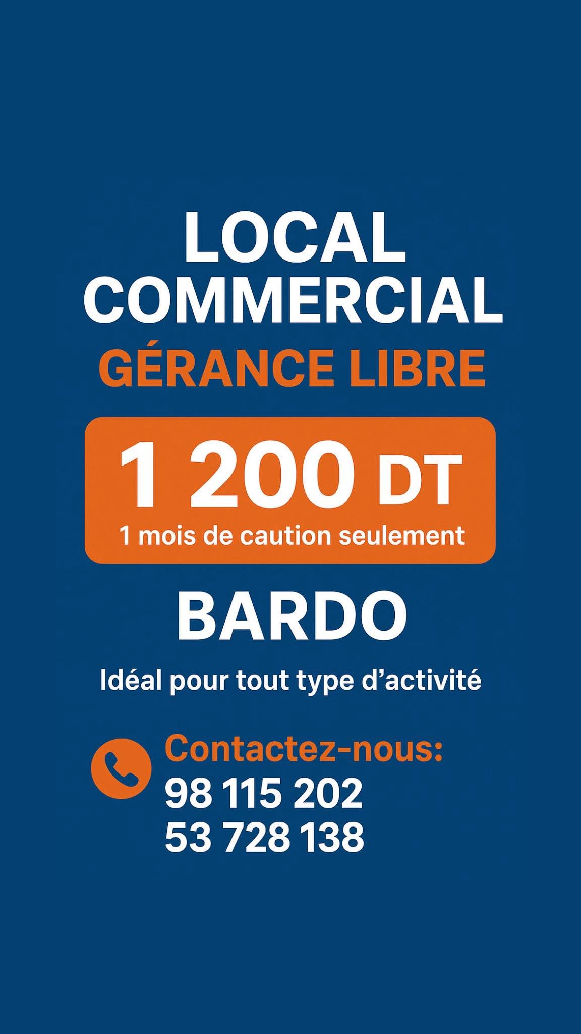 Le Bardo Le Bardo Bureaux & Commerces Bureau Local commercial bardo 1200 d