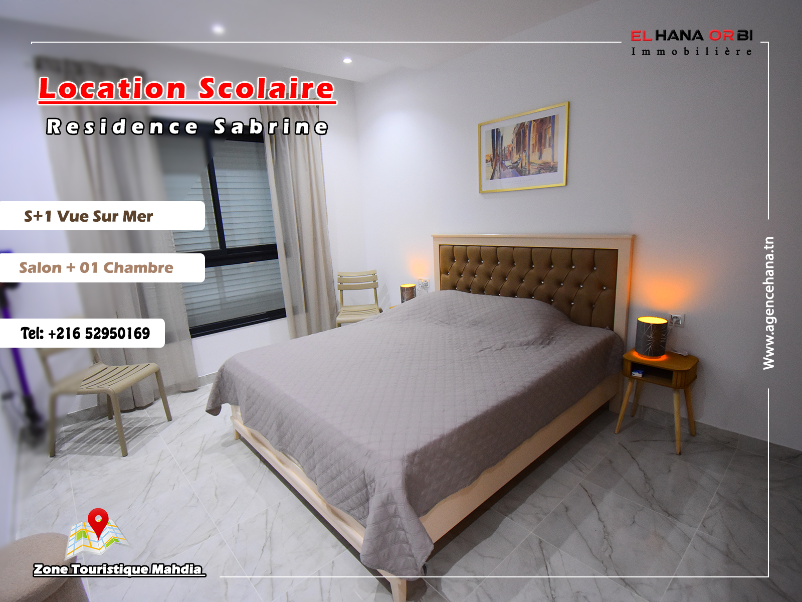 Mahdia Mahdia Location Appart. 1 pice Pour scolaire s1 neuf vue sur mahdia