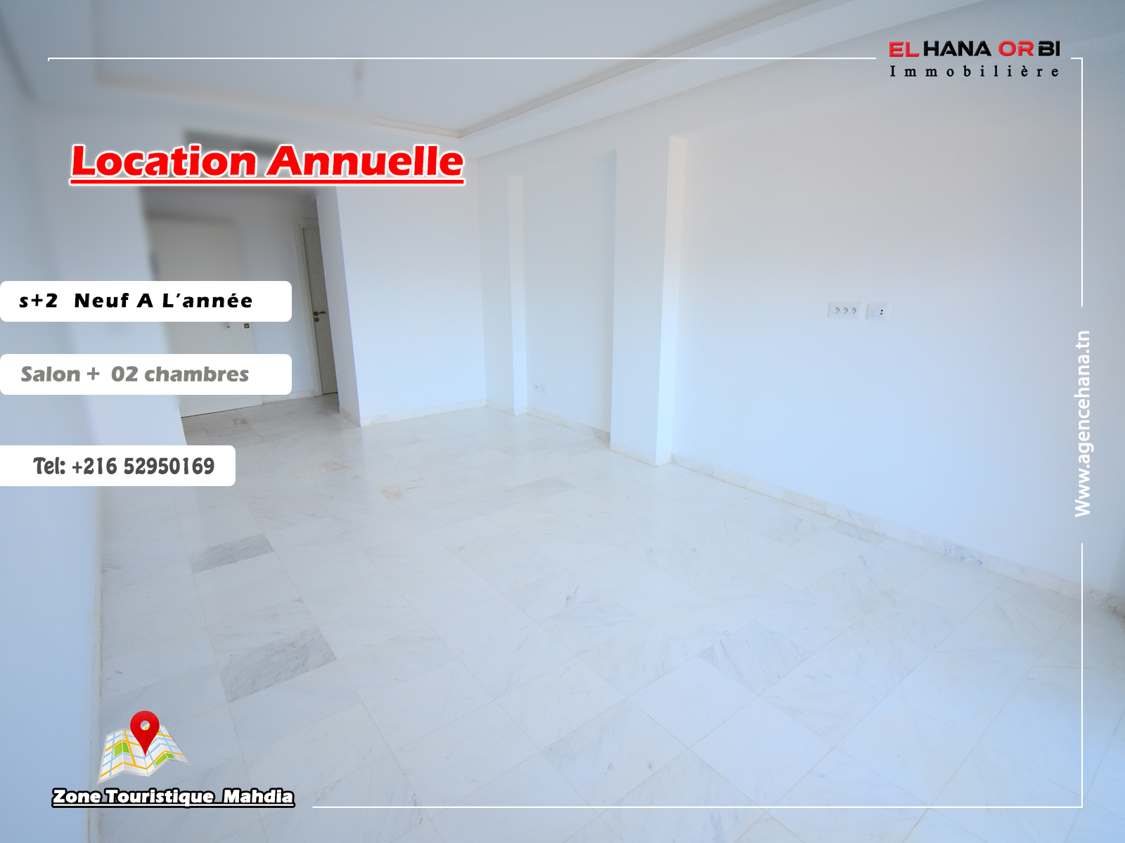 Mahdia Mahdia Location Appart. 2 pices Pour toute lanne s2 avec parking sous sol
