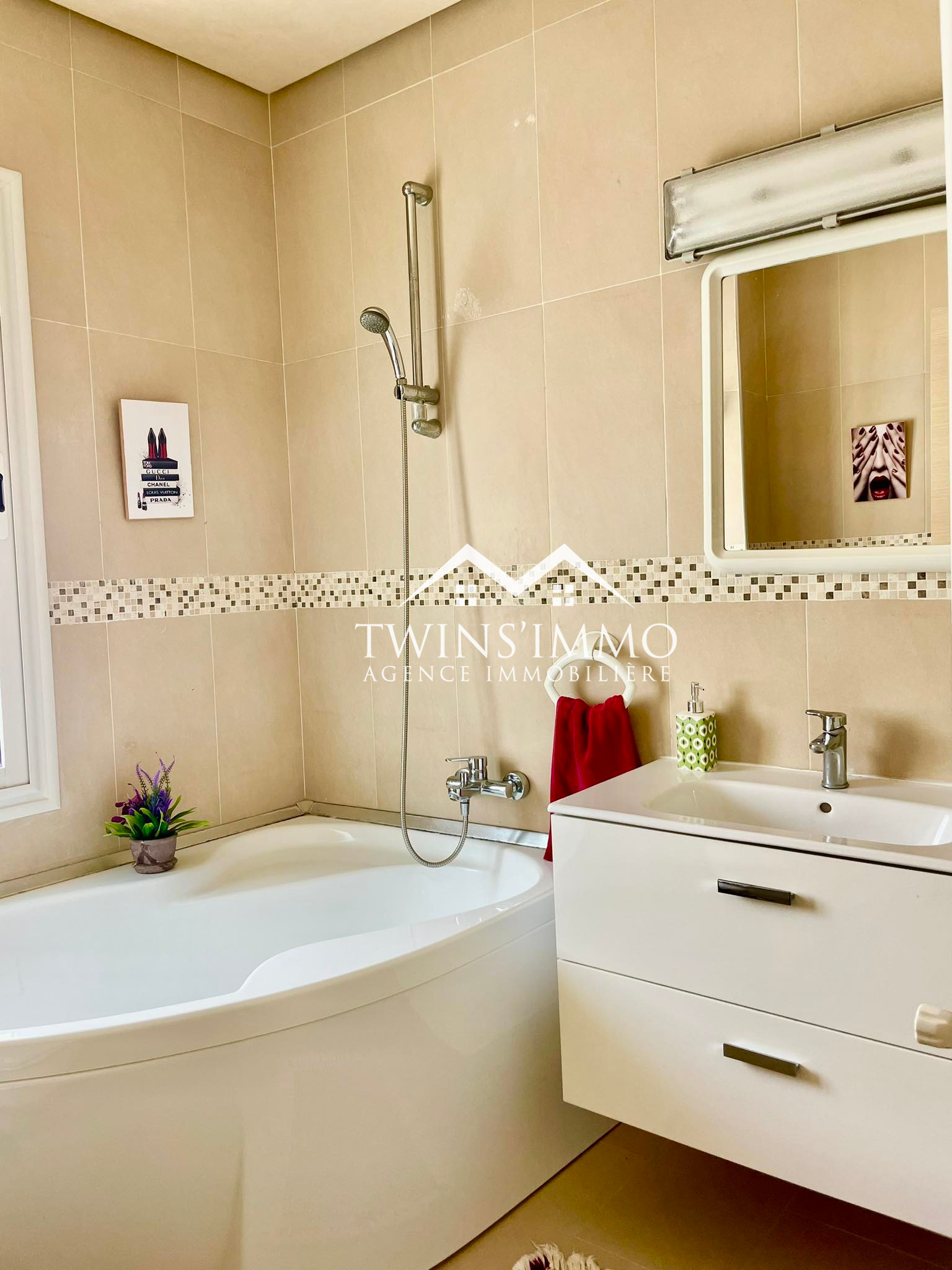 La Marsa Marsa Ennassim Location Appart. 3 pices Appartement meubl  la marsa