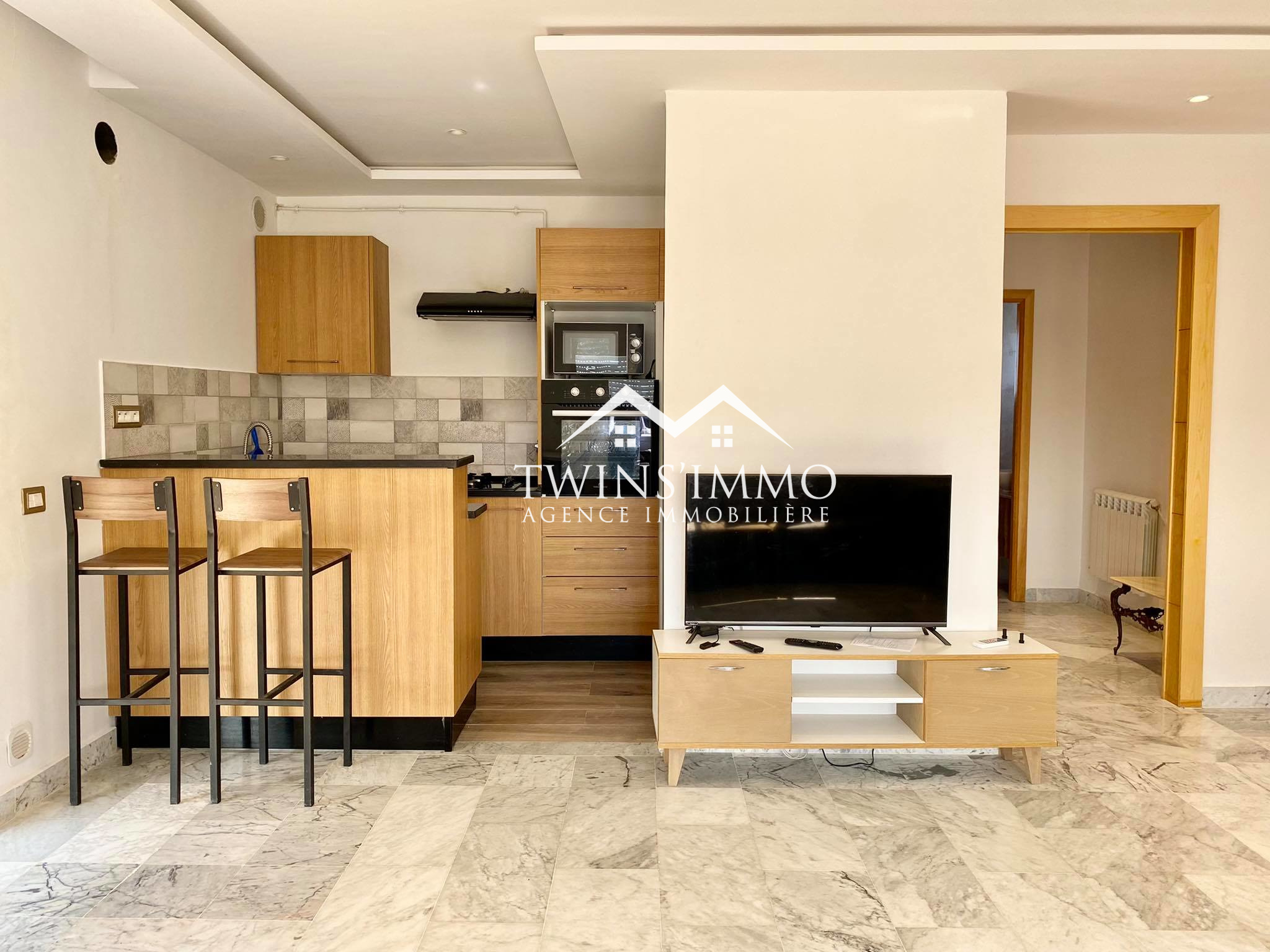 La Marsa Cite Du Stade Location Appart. 1 pice Appartement s1 meubl avec terrasse  la marsa