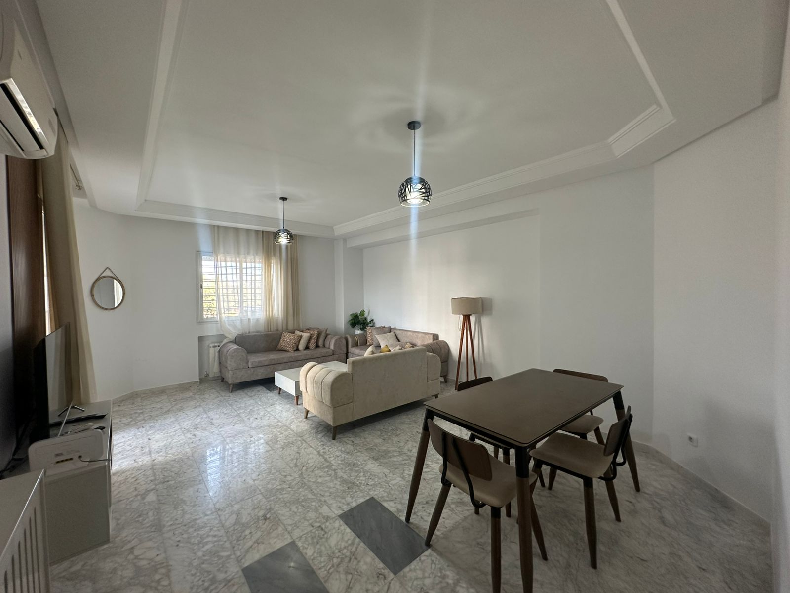 Ain Zaghouan&nbsp;Jardins de Carthage&nbsp;Location&nbsp;Appart. 3 pi�ces&nbsp;S2 meubl� jardin de carthage