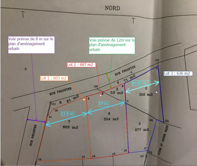 Kasserine Sud Bou Zguem Terrain Terrain nu Lotissement approuve