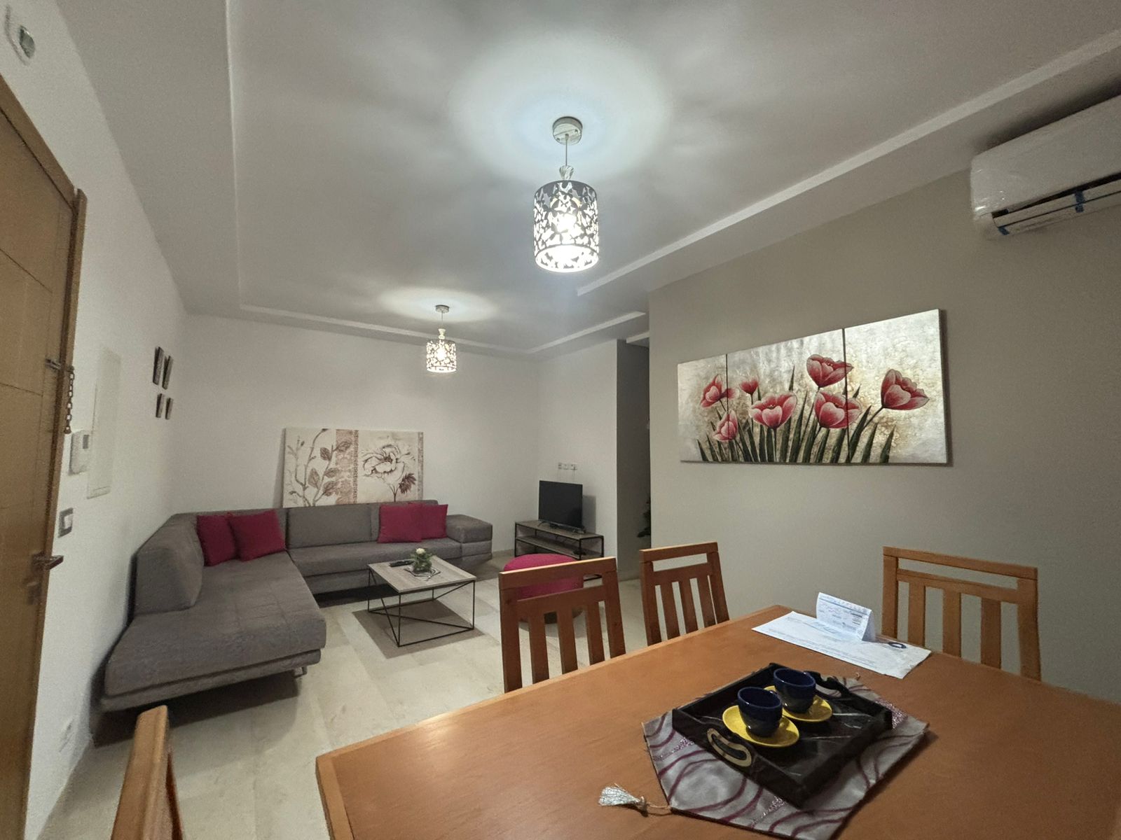 La Soukra Chotrana 1 Location Appart. 2 pices Appartement s1 meubl de 70m2  la soukra park