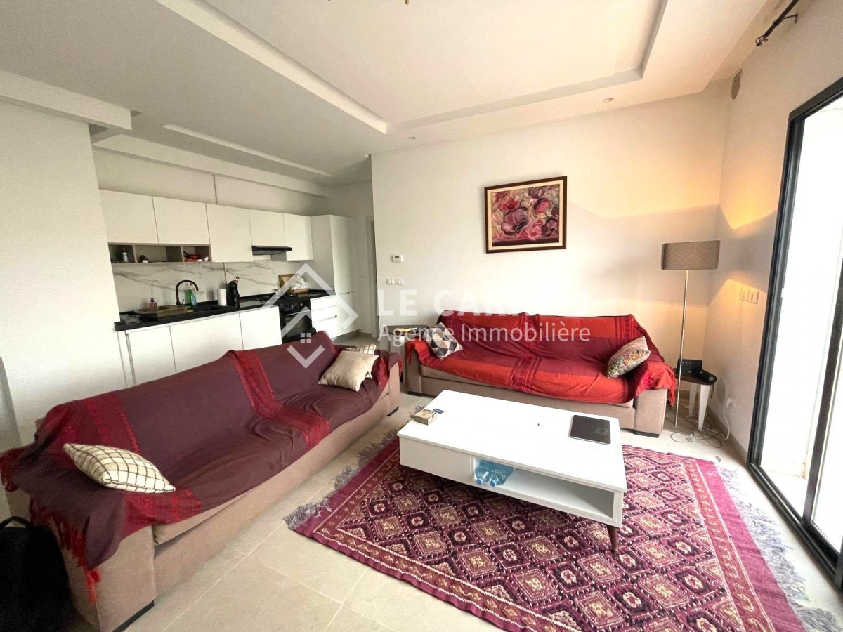 La Soukra La Soukra Location Appart. 2 pices S1 richement meubl  la nouvelle soukra
