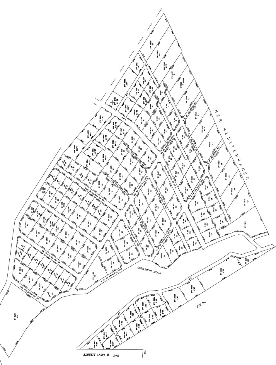 Bizerte Nord Bizerte Terrain Terrain nu Trrain n16 superficie 978 m2  110 m de la mer