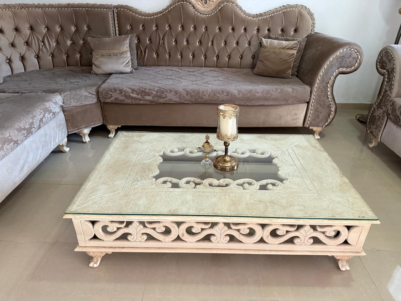El Ouerdia Bellevue Salon - Salle  manger  Salons Salon baroque 9 places avec une table basse