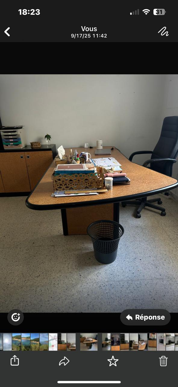 Bizerte Nord Bizerte Bab Mateur Meubles de bureau Bureaux - Tables Bureau avec armoires en trs bon tat
