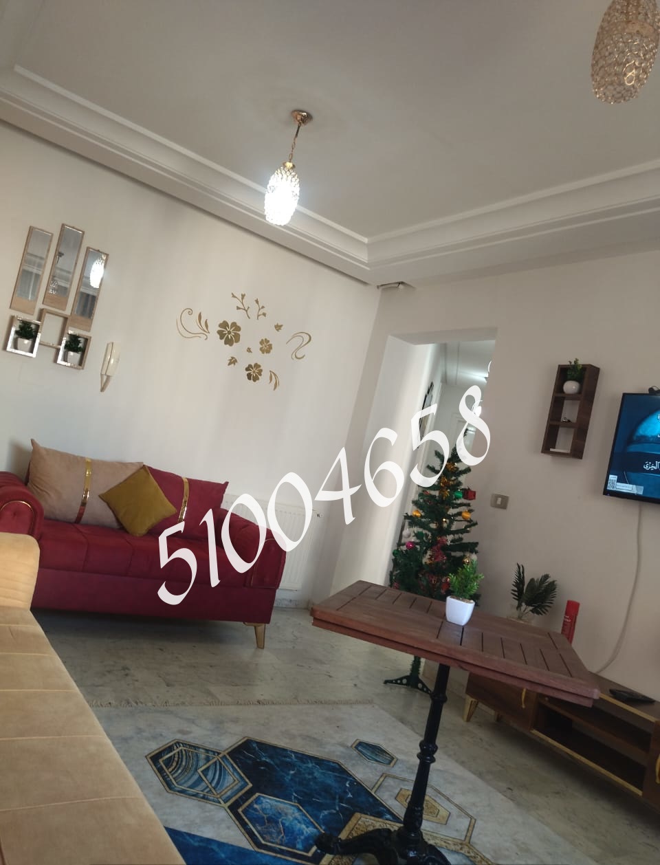 La Marsa El Aouina Location Appart. 2 pices S plus 2 meuble jardins aouina