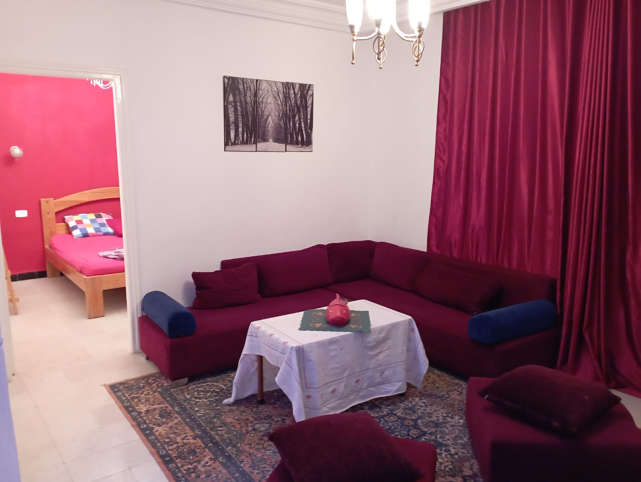 Ariana Ville Cite Ennouzha Location Appart. 4 pices S plus 3 meubl a la cit ennozha loc wb3534