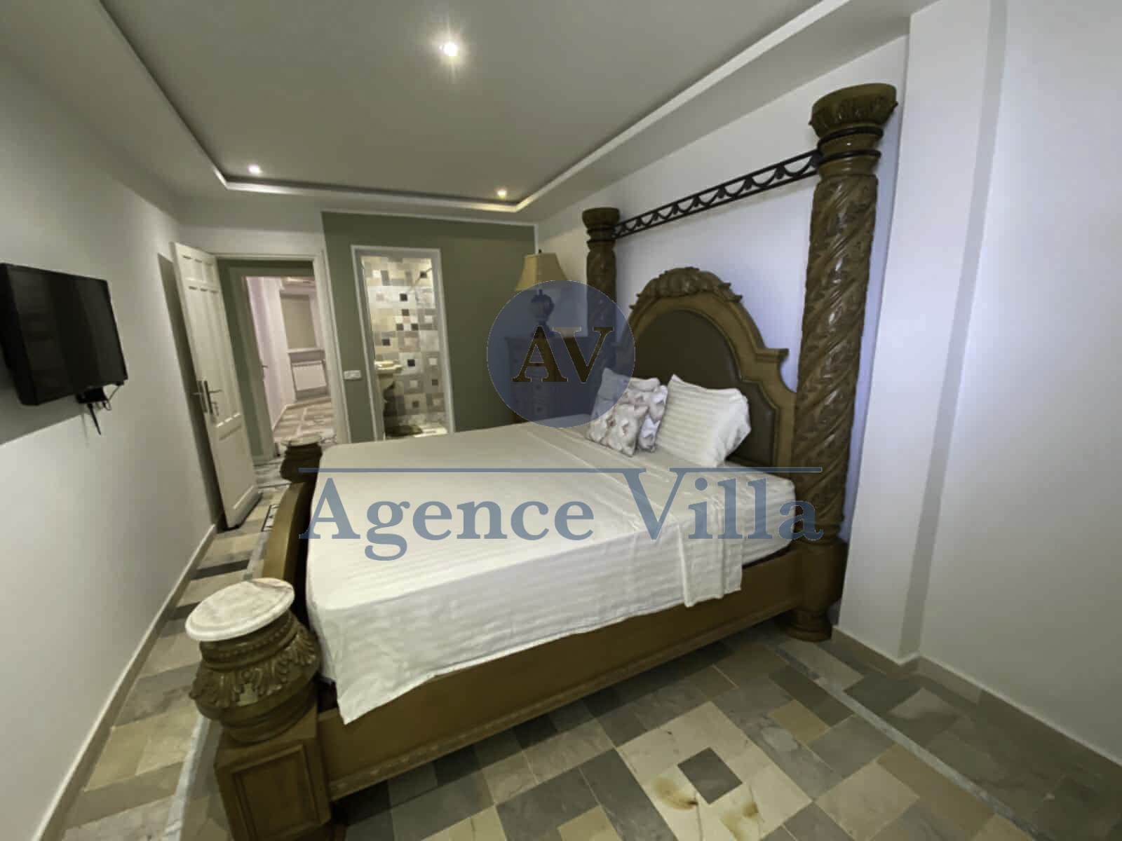 La Marsa Gammart Location Appart. 3 pices Un appartement  meubl  gammarth