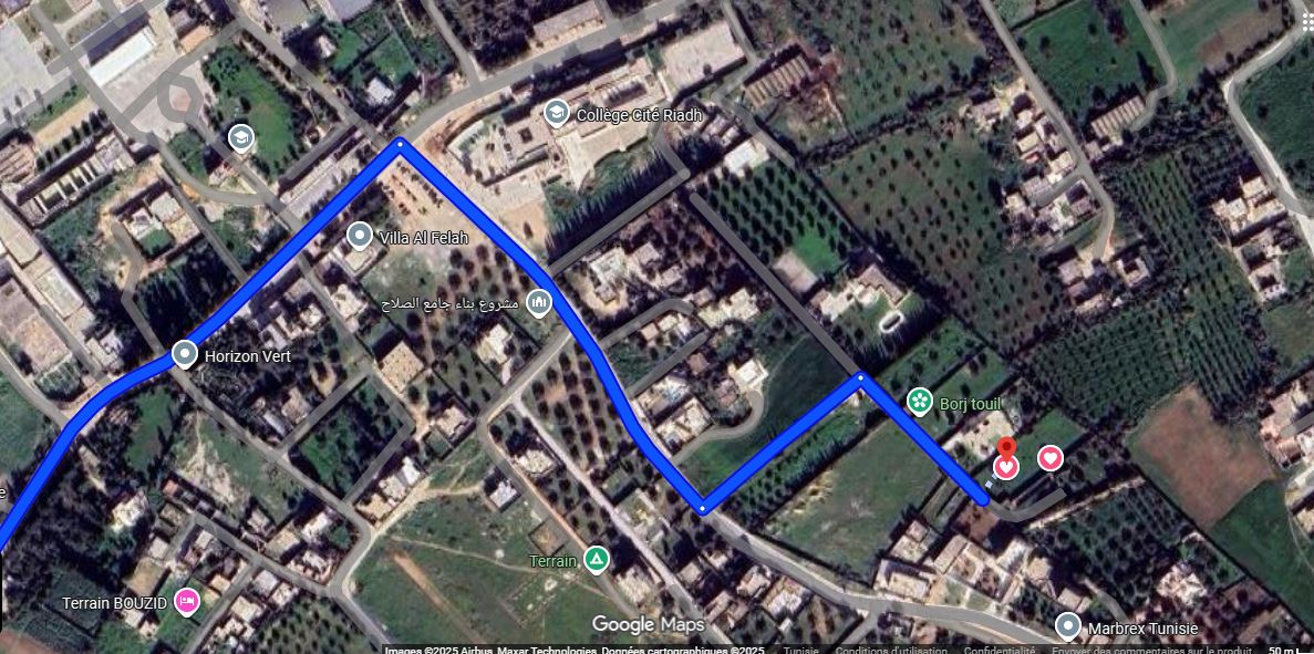 Raoued Borj Touil Terrain Terrain nu Terrain a ne pas rater